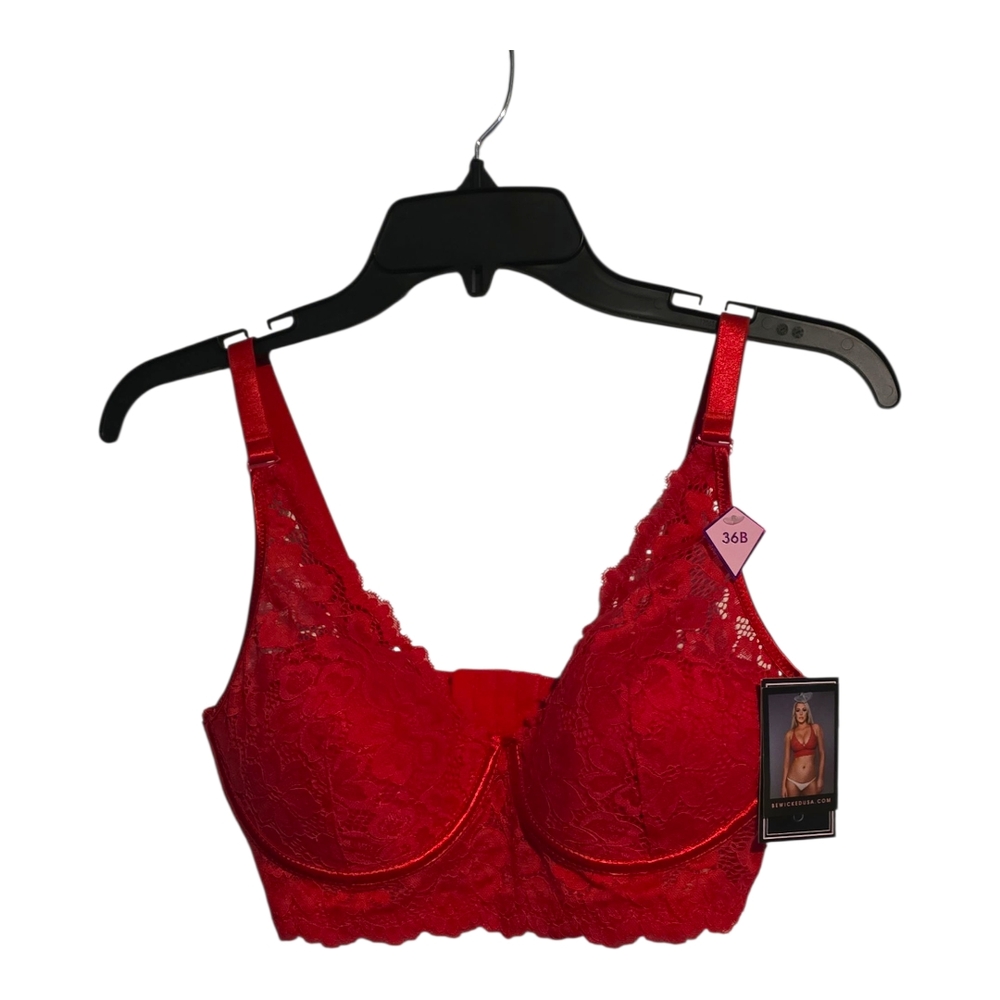 Bewicked Luxurious Scarlet Lace Bra